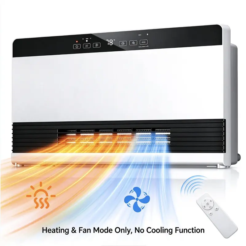 Smart Electric Wall Heater Indoor 3 Modes 750/950/1300W