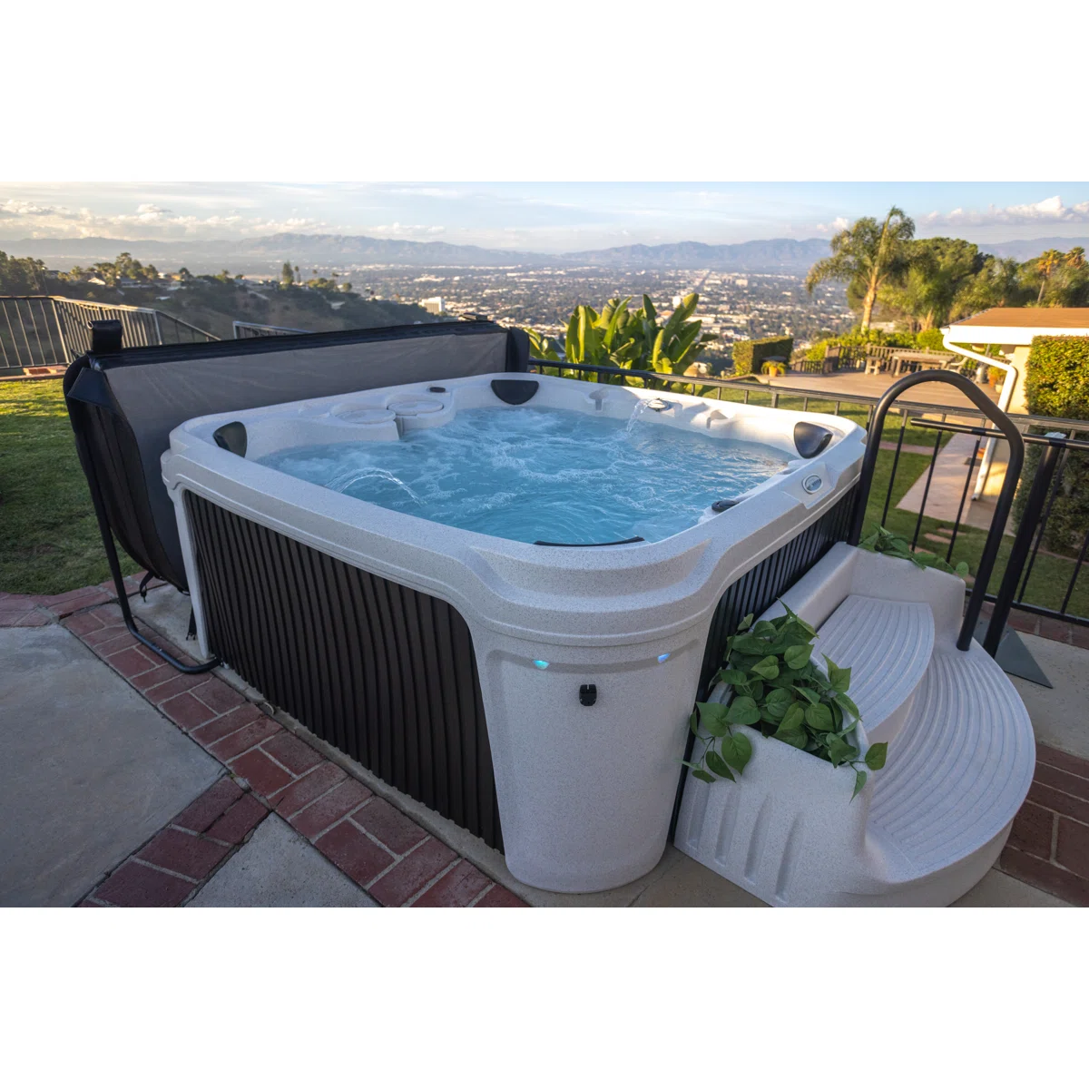 DayDream 3500 Ensemble 7-Person 35-Jet Plug & Play Hot Tub with Ozonator AR4-HU2-WTBE