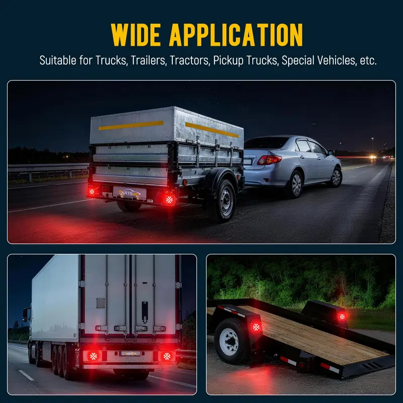 Partsam Wireless Magnetic Trailer Lights Kit for Trucks and Trailers