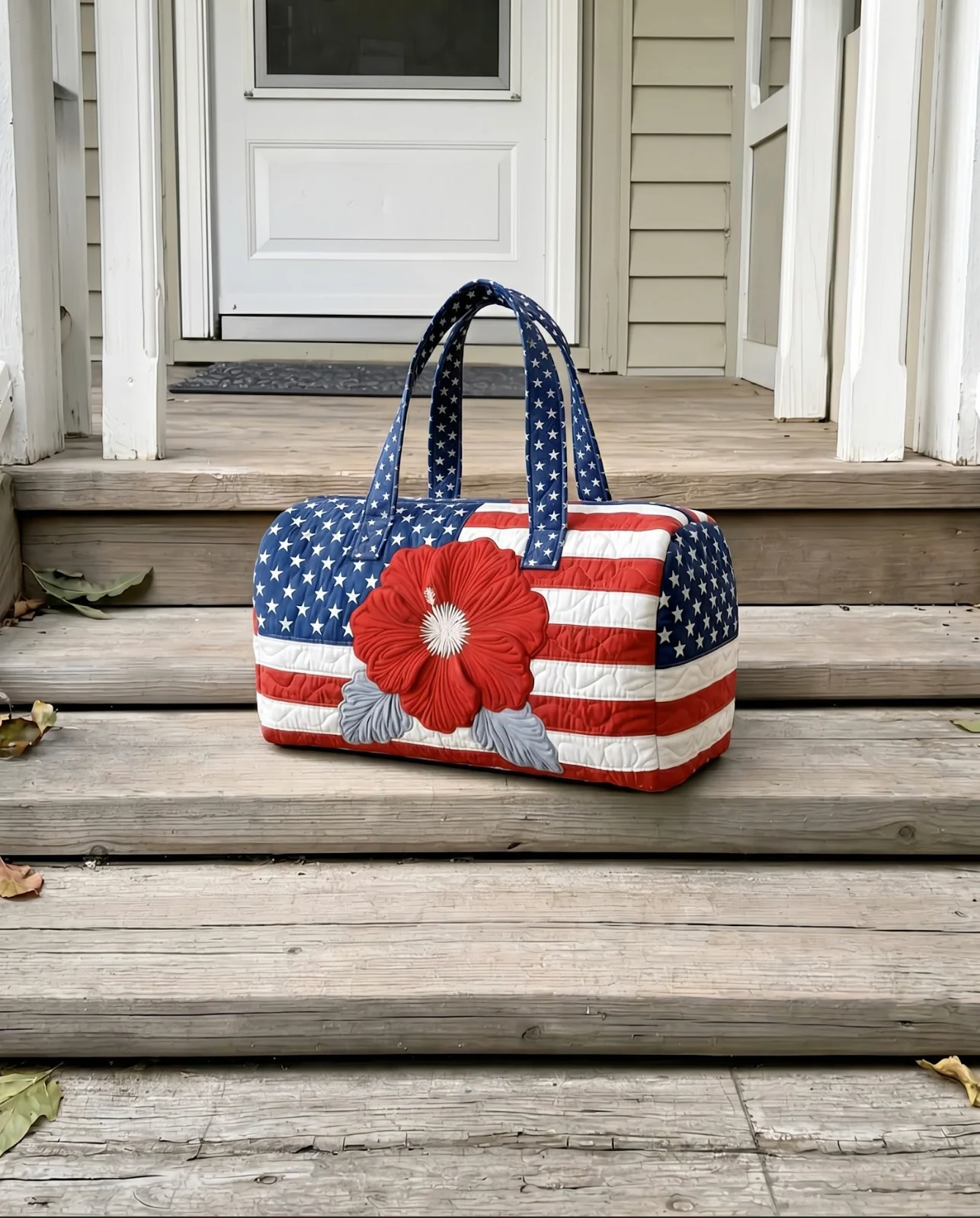 Jimmy Crafts - Handamde Quilted USA Tote Bag