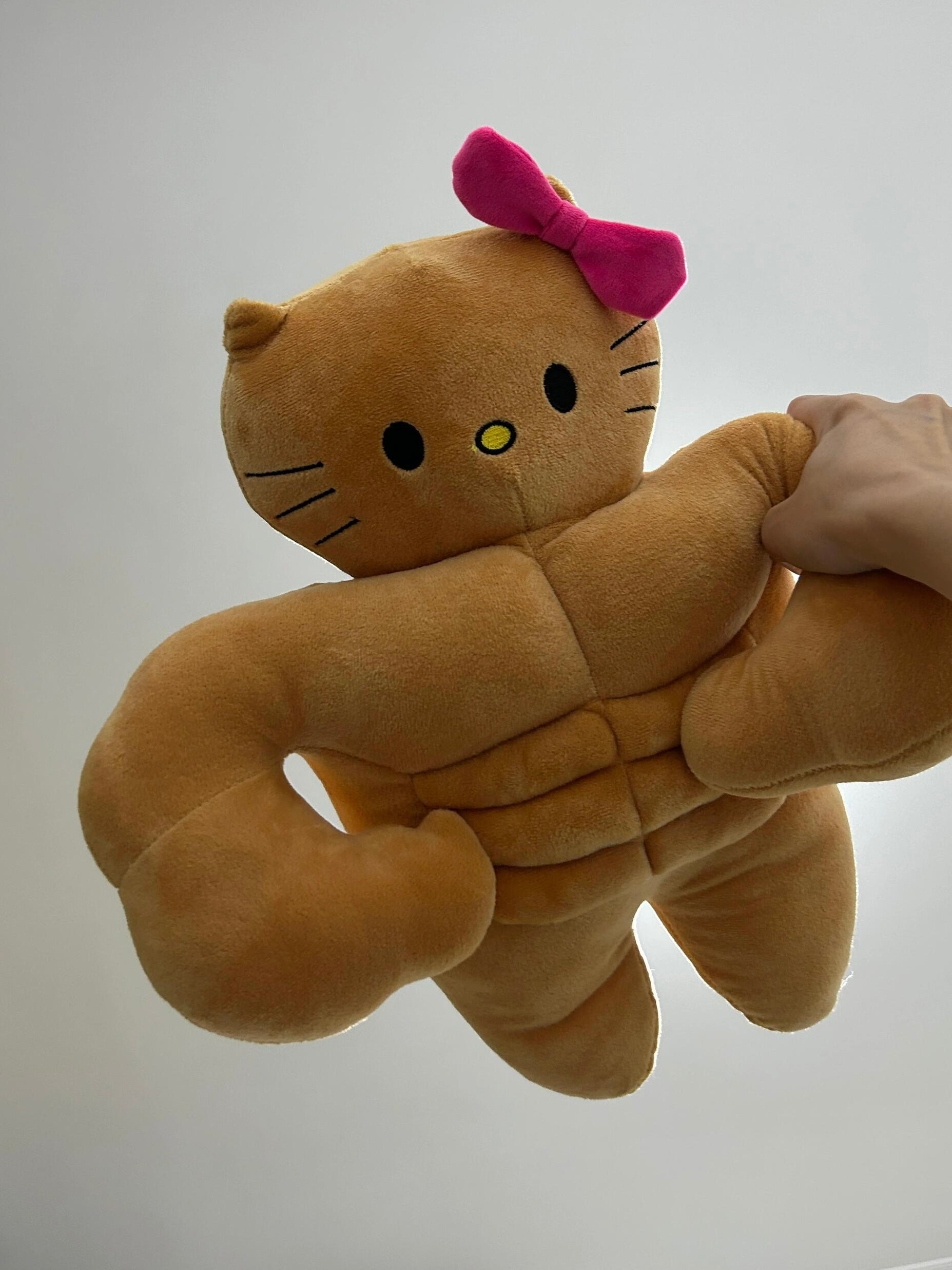Hellokitty Tan Funny Plush Toys, Cute Cartoon Pillow