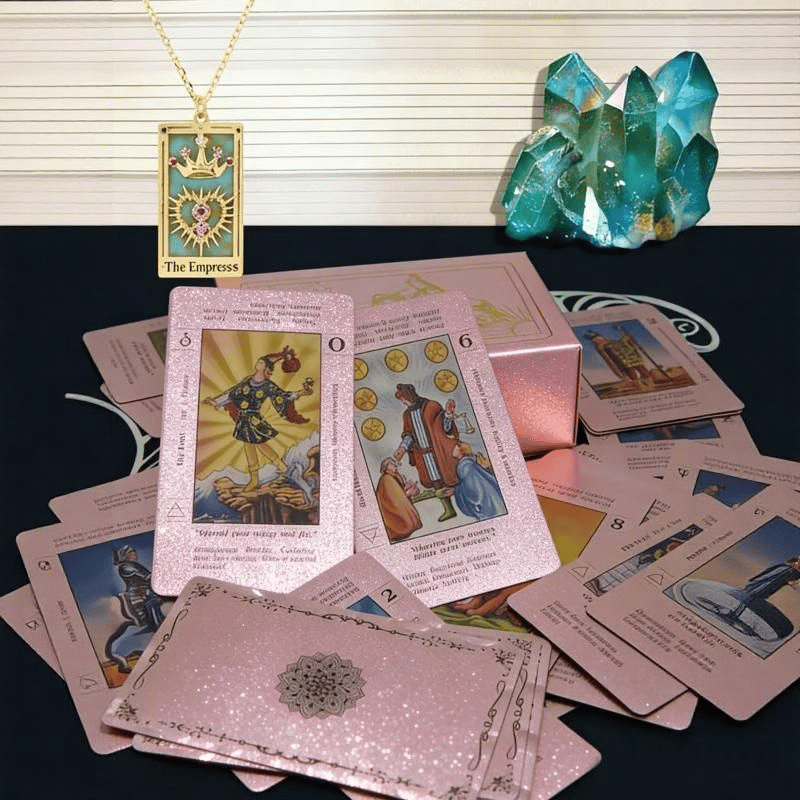💵💵Rose Gold Tarot Cards with Guide Book