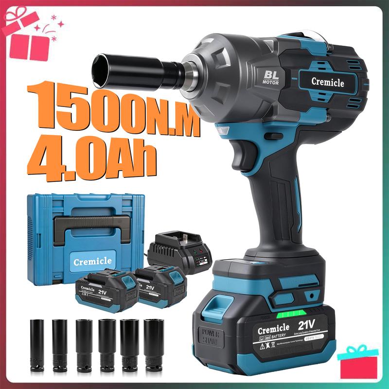 1000N.m Cordless Impact Wrench - High Torque Electric Gun