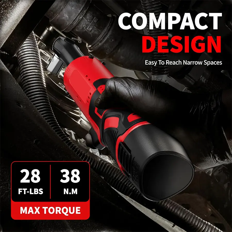 Electric Right Angle Ratchet Wrench 45NM 3/8