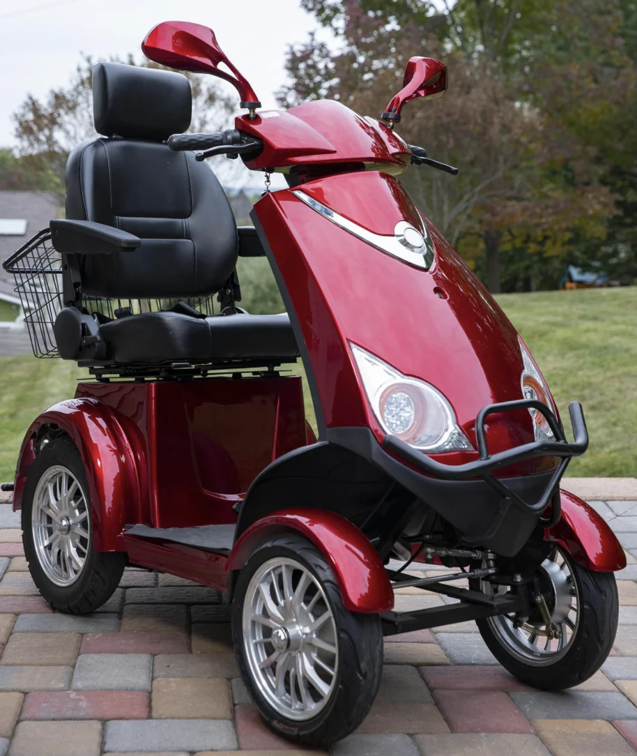 Heavy Duty 4-Wheel Mobility Scooter - 60V/20Ah,35 Miles for Seniors 500lbs with Adjustable Seat and Drum Brake