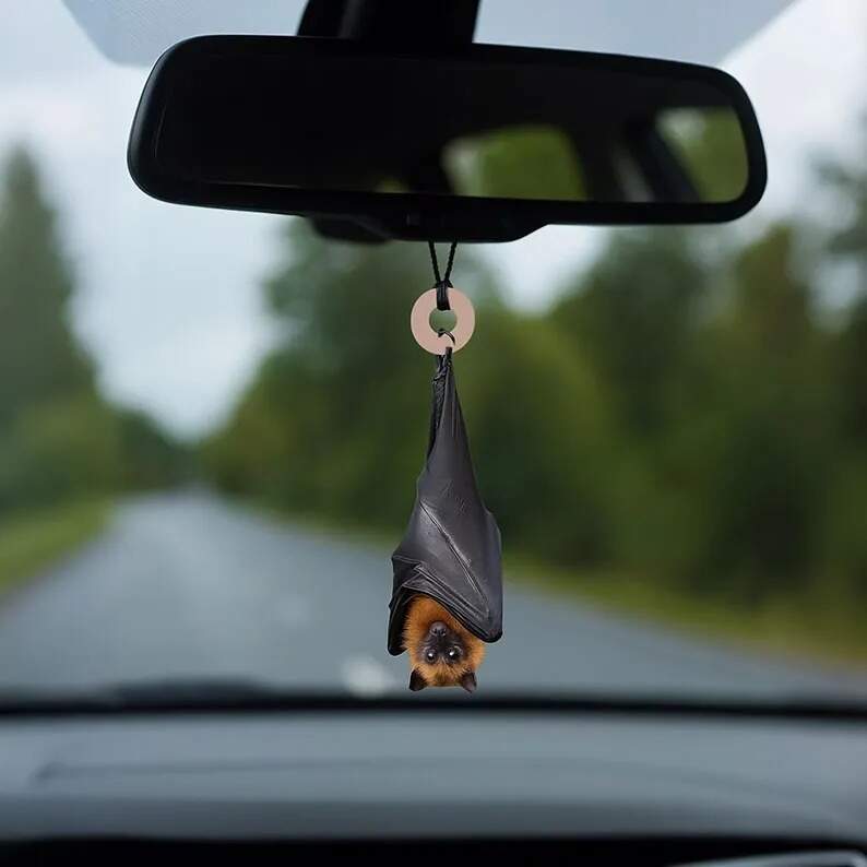 Black Bat Christmas Ornament