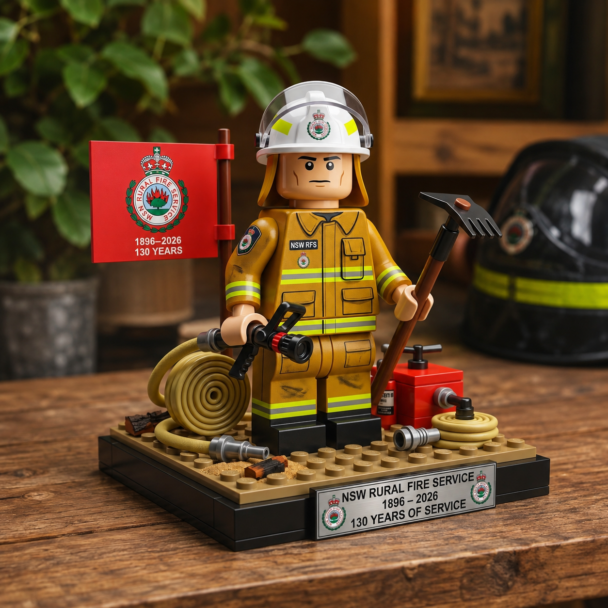 Fire Service 130th Anniversary Brick-built Figure