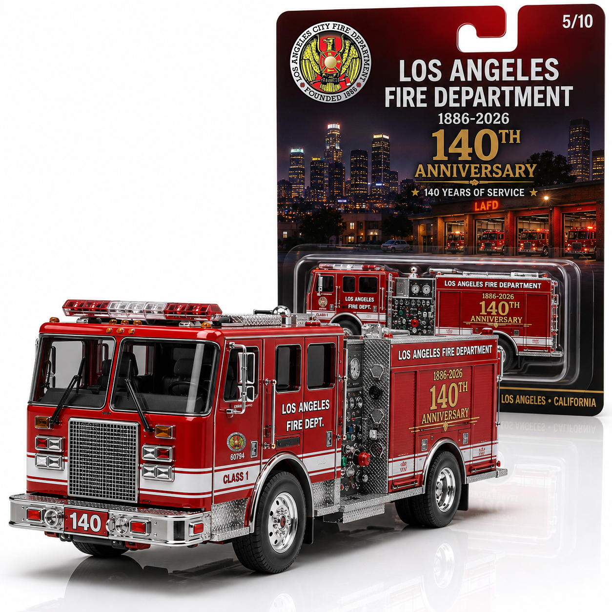 LAFD Engine 140th Anniversary Fire Truck Edition