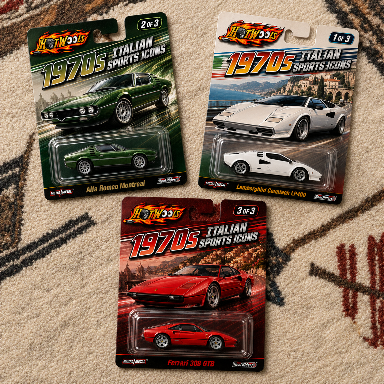 1970s Italian Sports Icons | Classic Supercar 3-Car Collector Edition