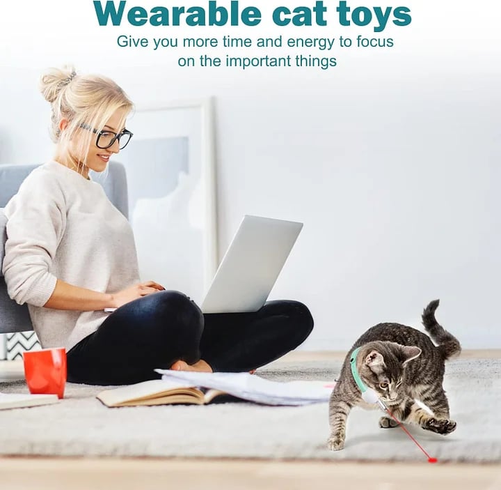 Automatic Pet Laser Collar – A smart, interactive, hands-free laser toy that keeps your pet active.