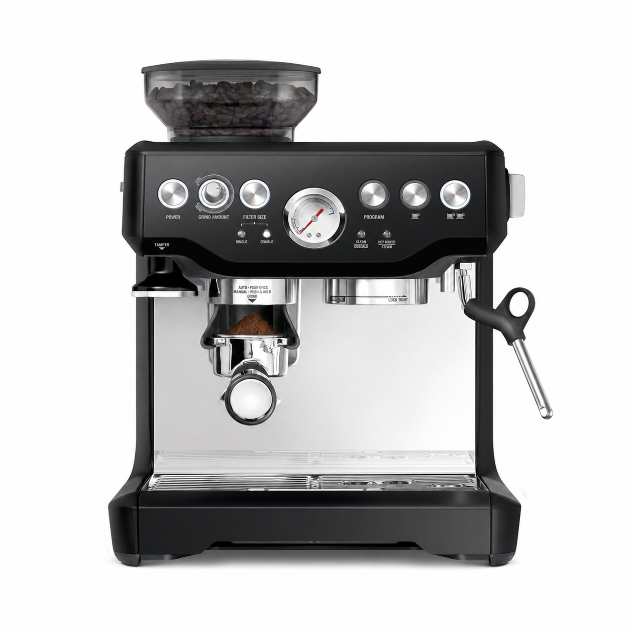 🔥 Semi-Automatic Espresso Machine with Built-In Grinder & Milk Frother