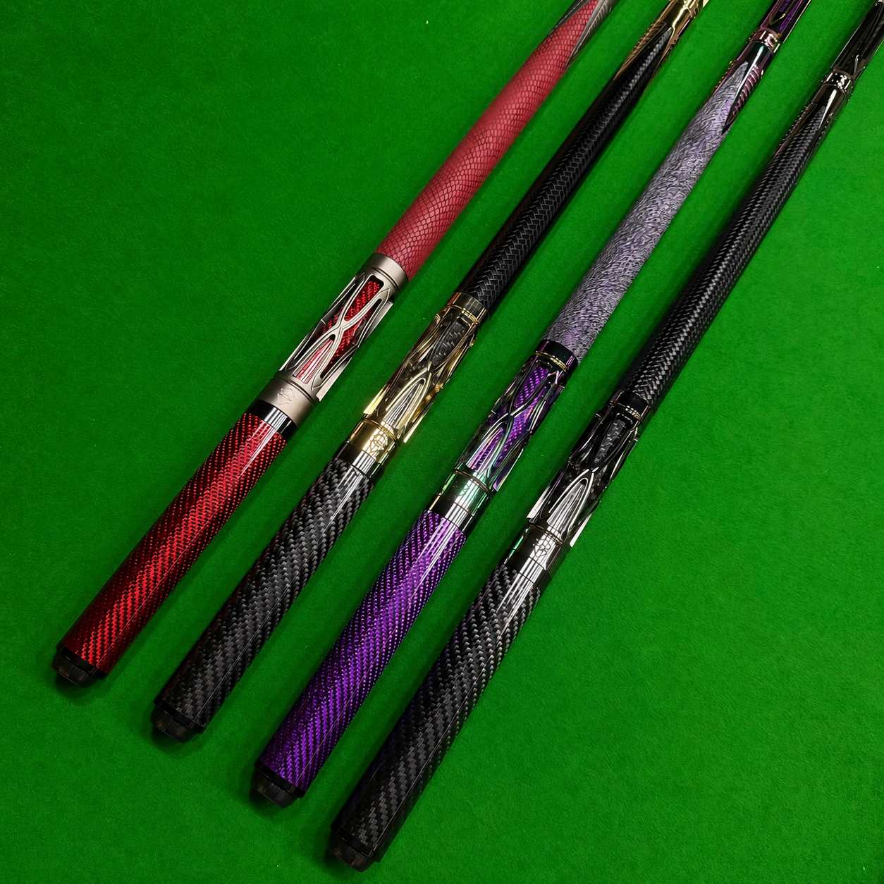 🔥 Pro Carbon Fiber Pool Cue Set – Luxury Metal Billiard Stick with Adjustable Weight & Free Accessories