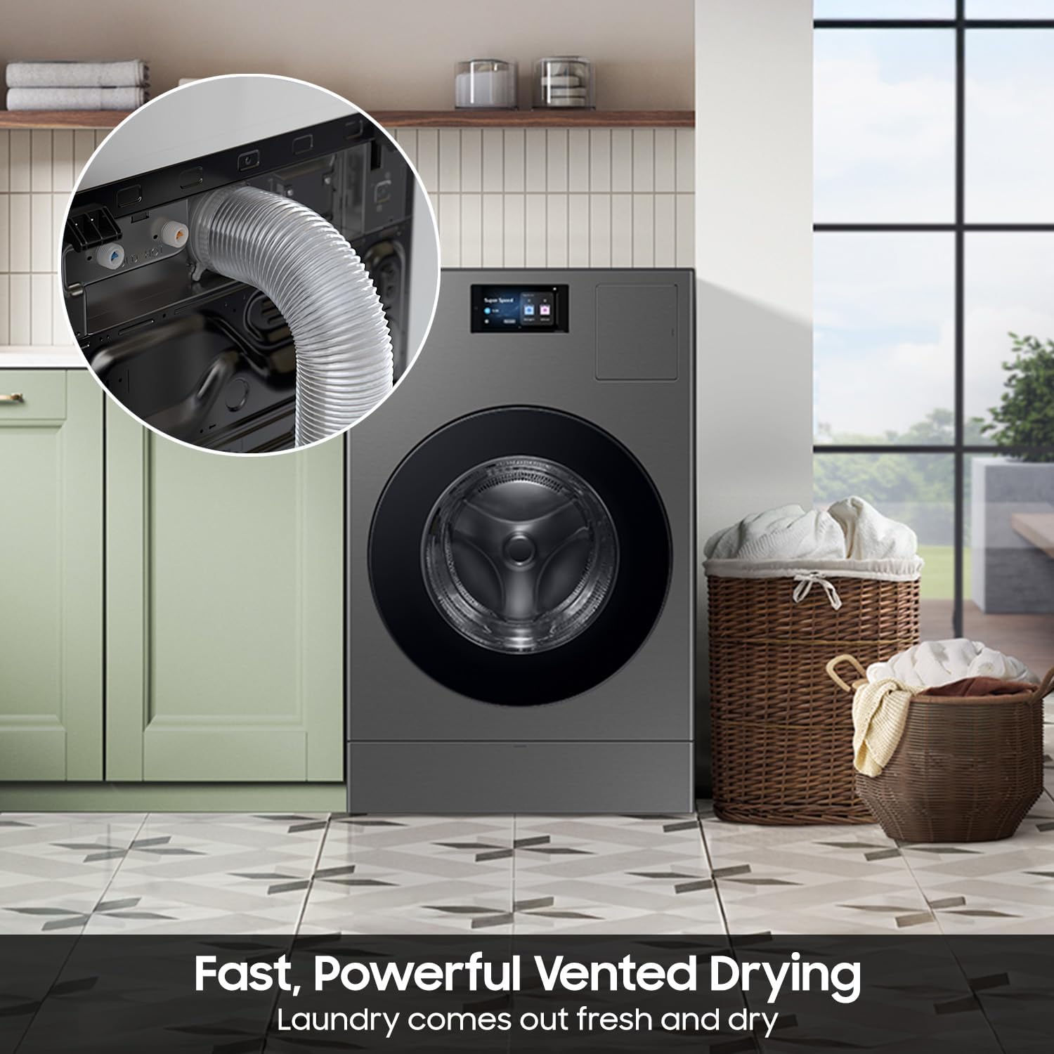 🔥 Smart 5.3 Cu.Ft. All-in-One Washer Dryer Combo – Ultra Capacity Front Load Laundry Machine | Limited Time Deal