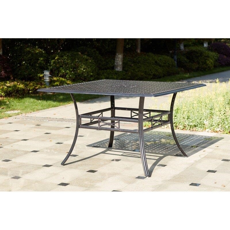 Milsap Square 8 - Person 60'' Long Bar Height Dining Set with Cushions