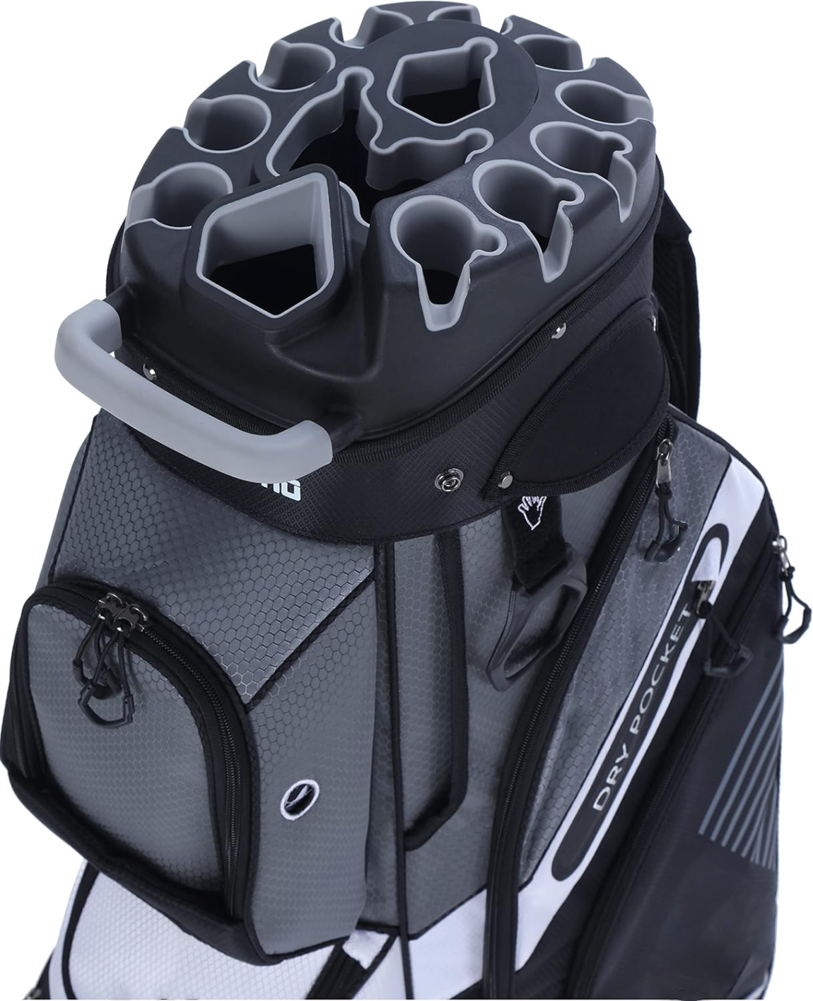 T-Lock Golf Cart Bag with 14 Way Organizer Divider Top