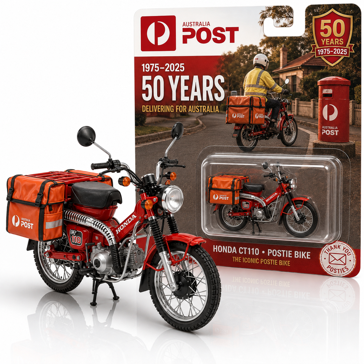 Postal 50th Anniversary Postie Bike Edition