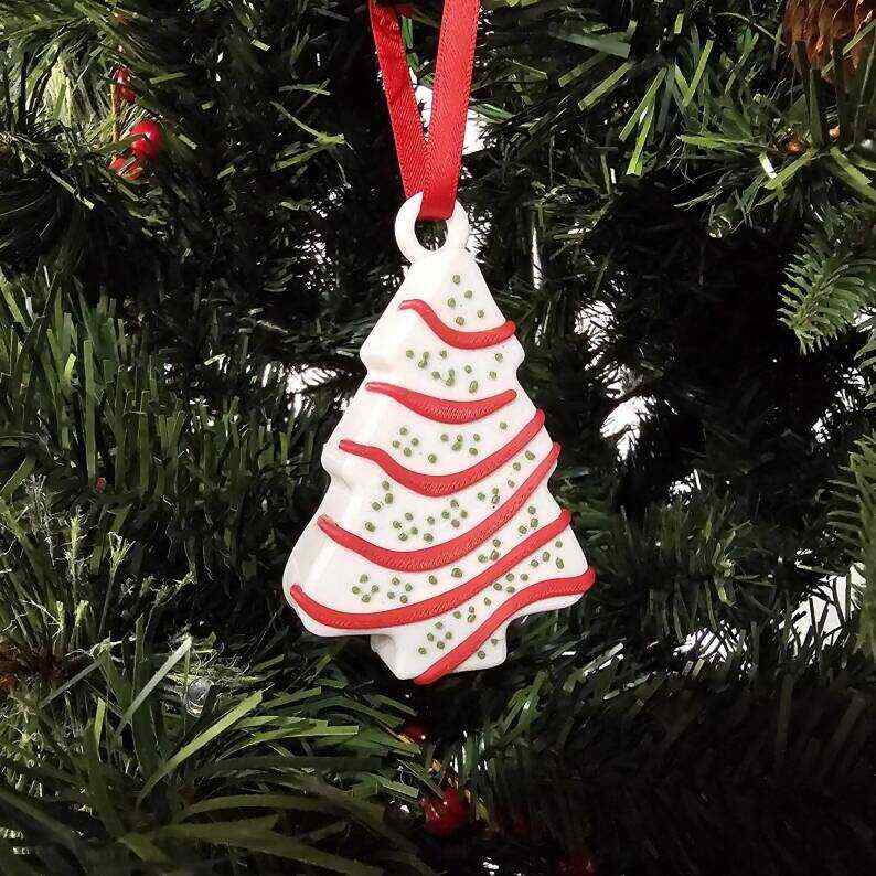 Christmas Tree Cake Ornaments Little Debbie