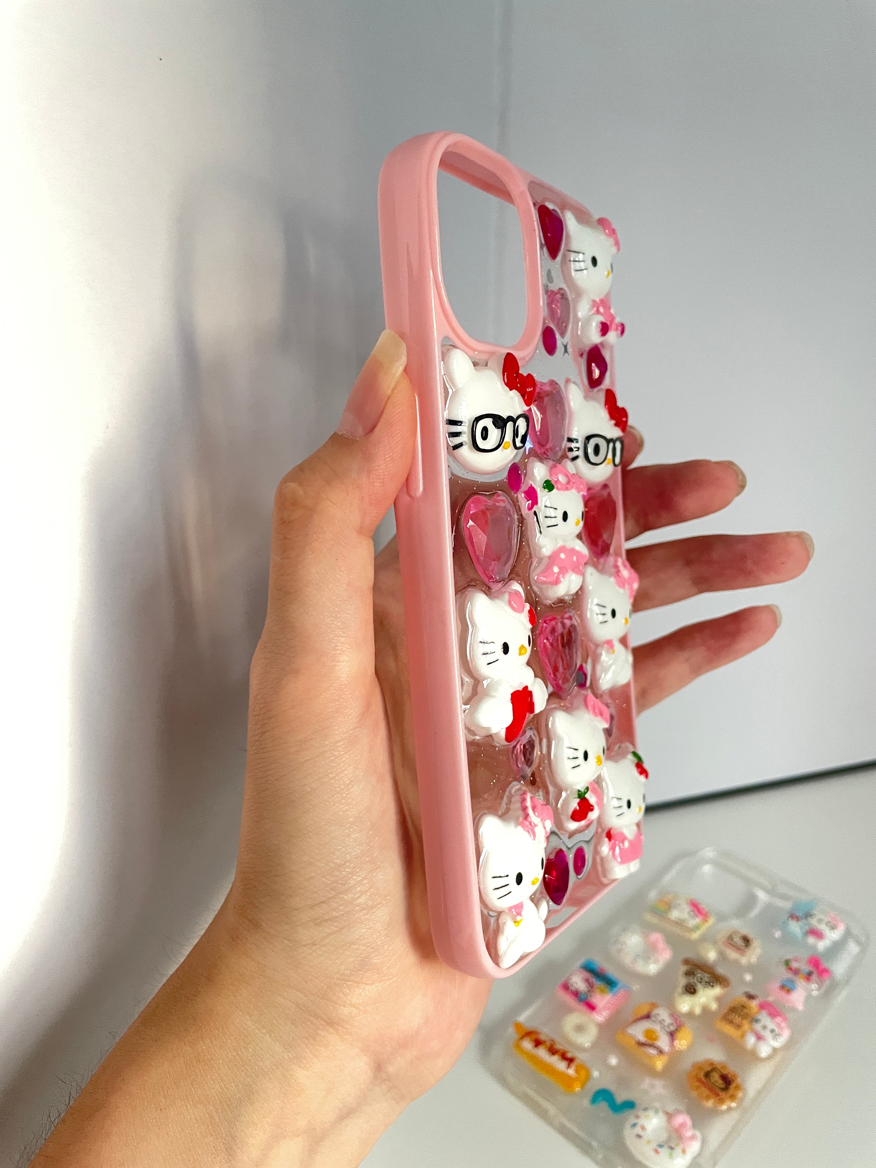 Hellokitty Stickers Soft Phone Case