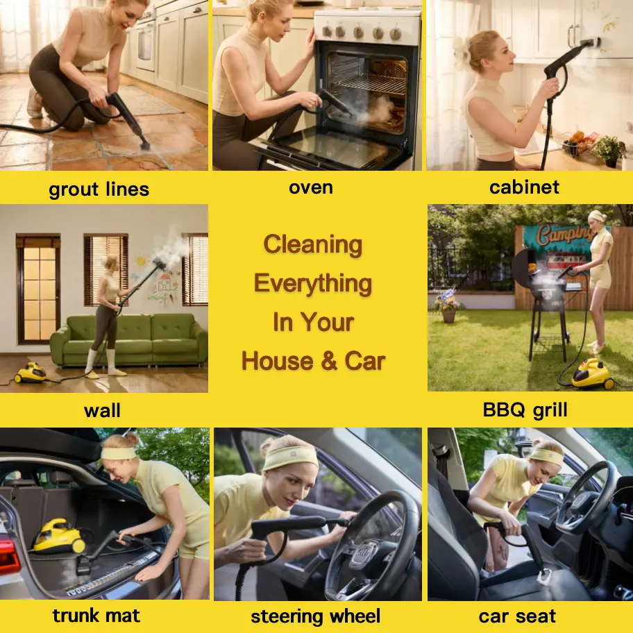 🔥72 Oz High-Pressure Steam Cleaner & Mop – Powerful Deep Cleaner for Home, Floors & Car Interiors