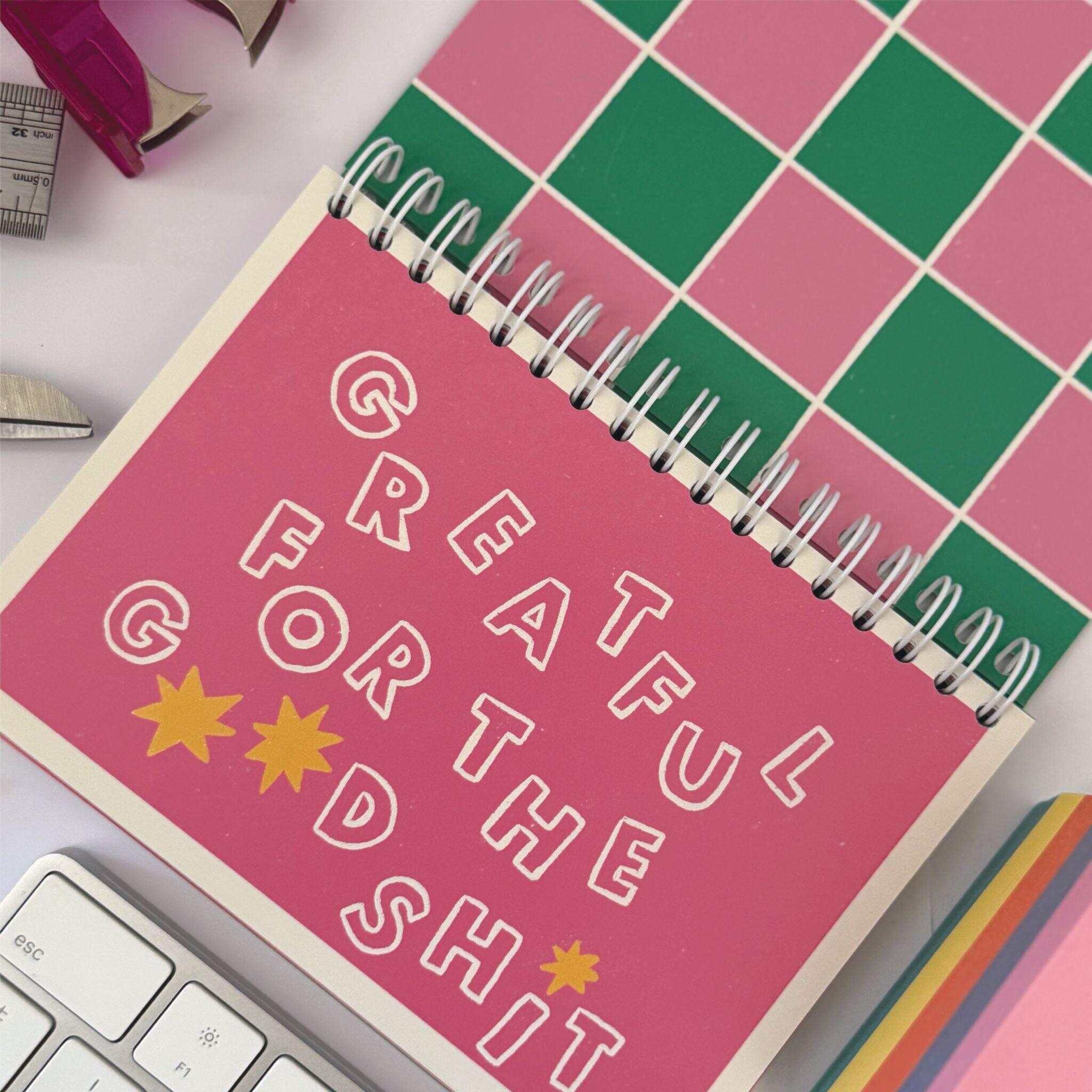 Sweary Affirmation Desk Flip Chart Desk Pad Book | 52 Weeks of Positive F*cking Vibes