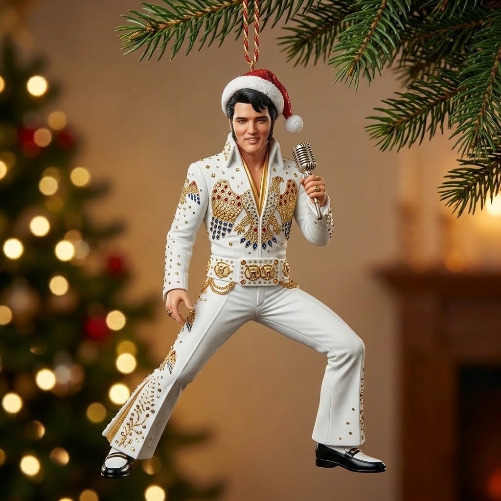 Rock Around the Christmas Tree: King of Rock 'n' Roll Ornament