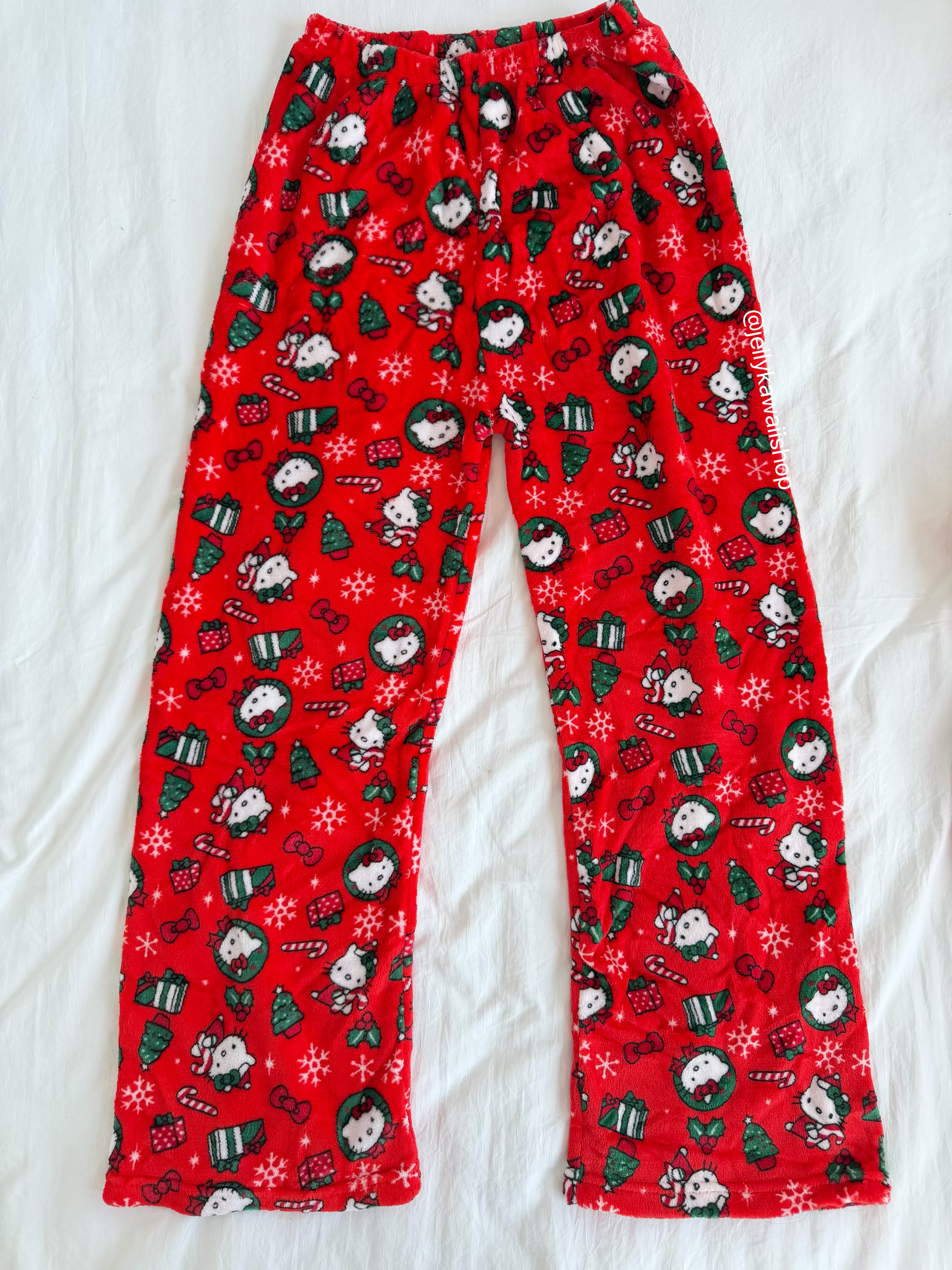 Hellokitty Christmas Pants Pajama Long Bottoms