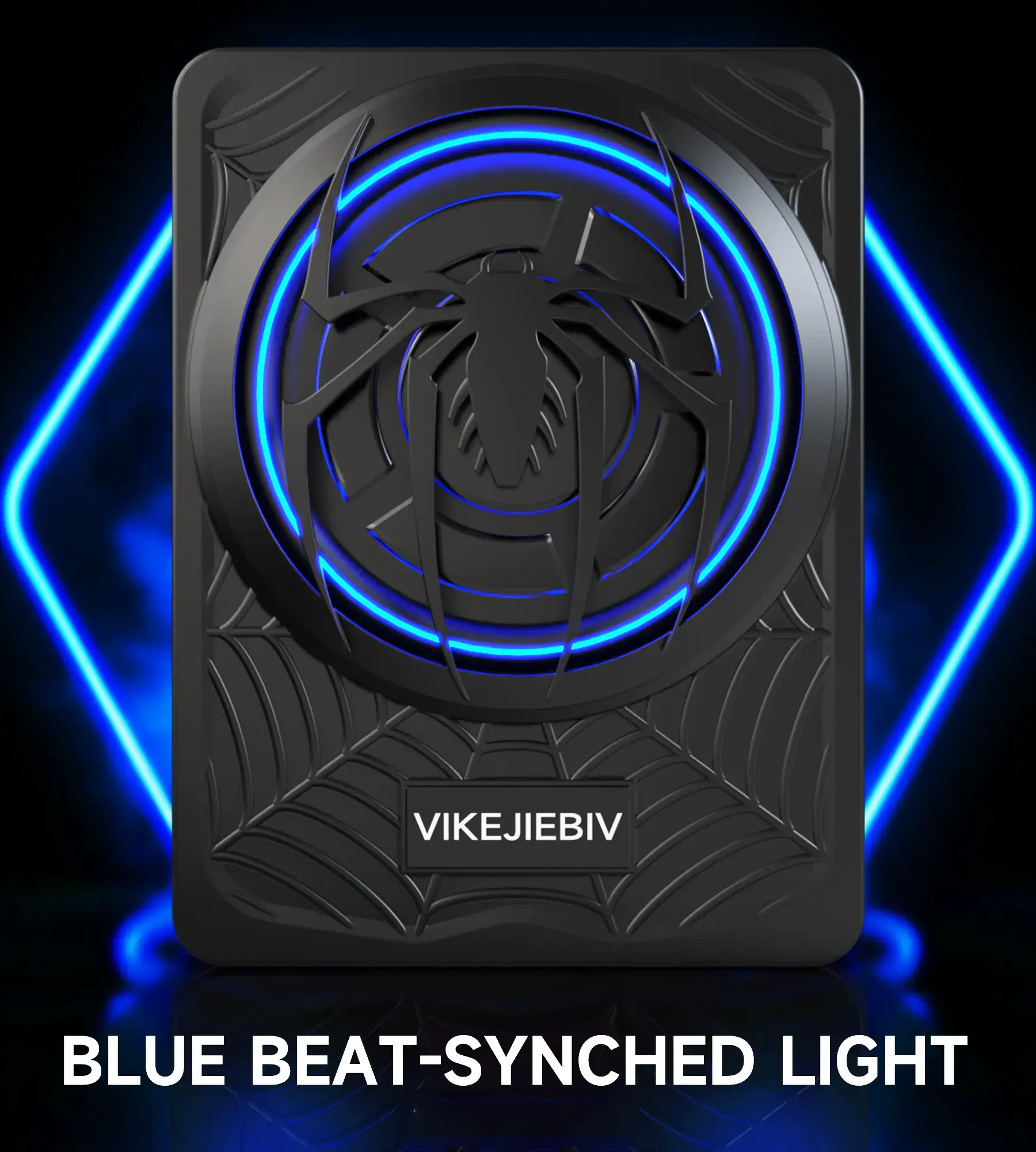 1200W Slim Underseat Car Subwoofer and Amp Package, Deep Bass Stereo Sound with Ambient Light, Adjustable Low Pass/Gain/Boost, for Truck/SUV/Jeep/MPV