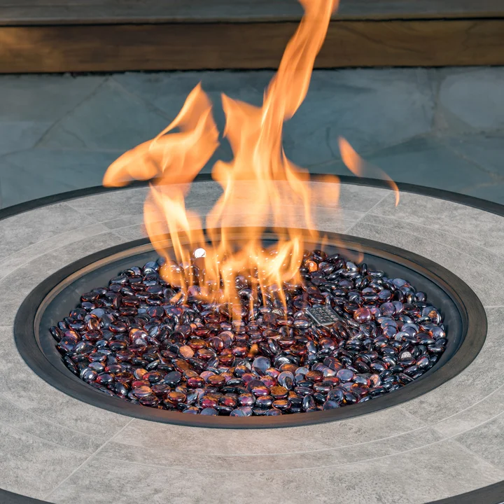 7-piece Fire Modular Outdoor Patio Sectional Set