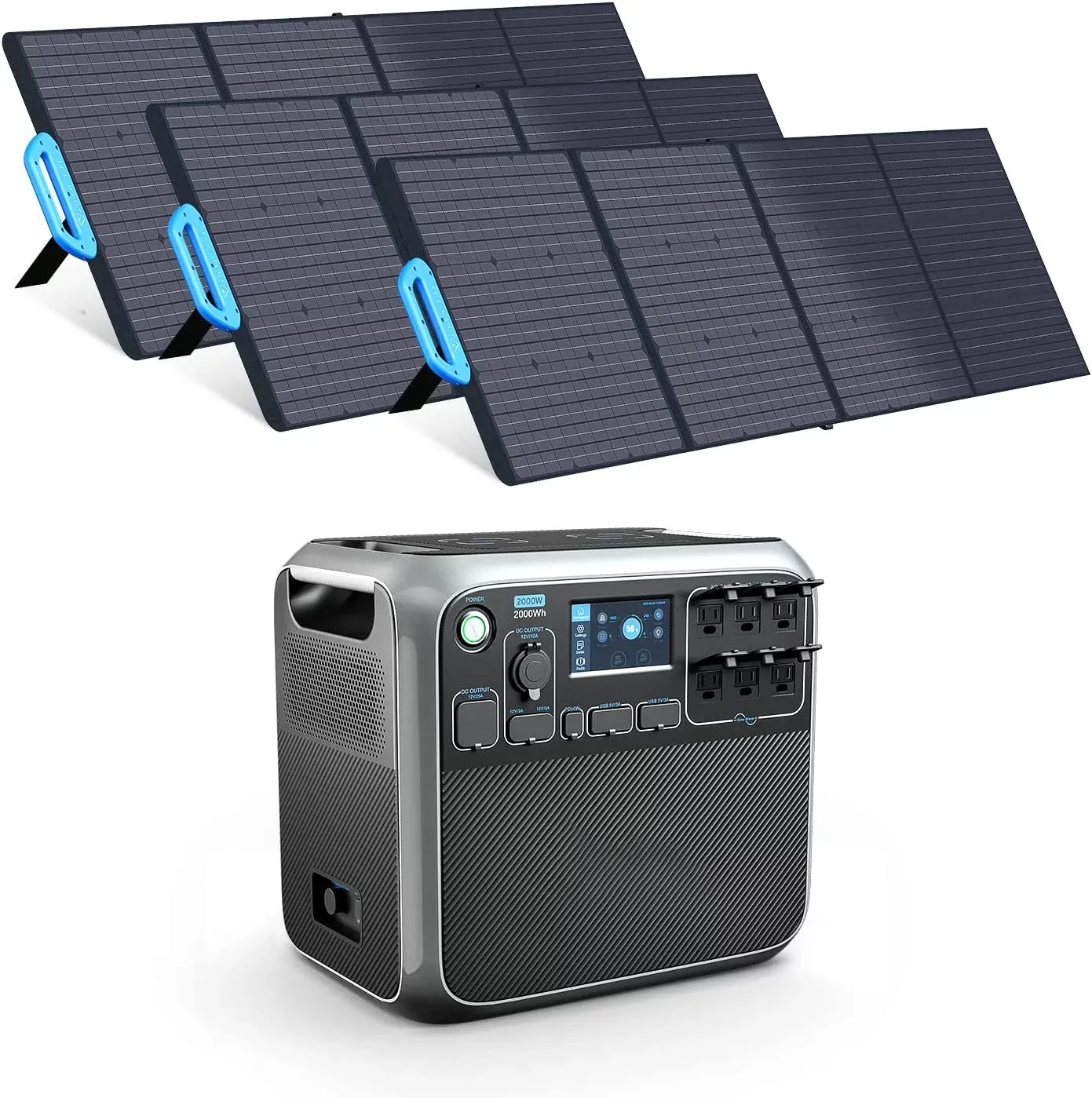 🔥Last Chance Sale🔥 Portable Power Station + 3pcs PV120 Solar Panel