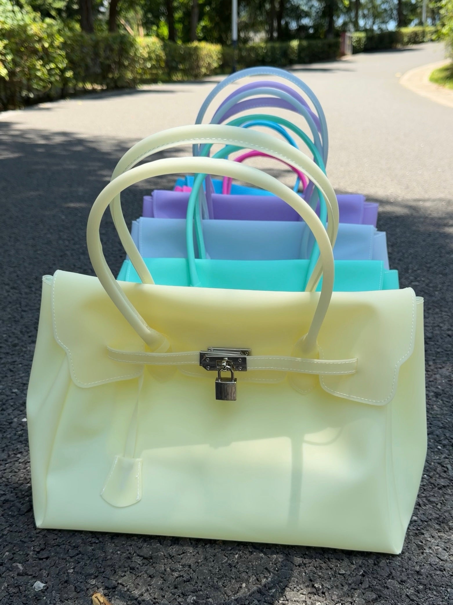 Girly Jelly Tote Shoulder Bag