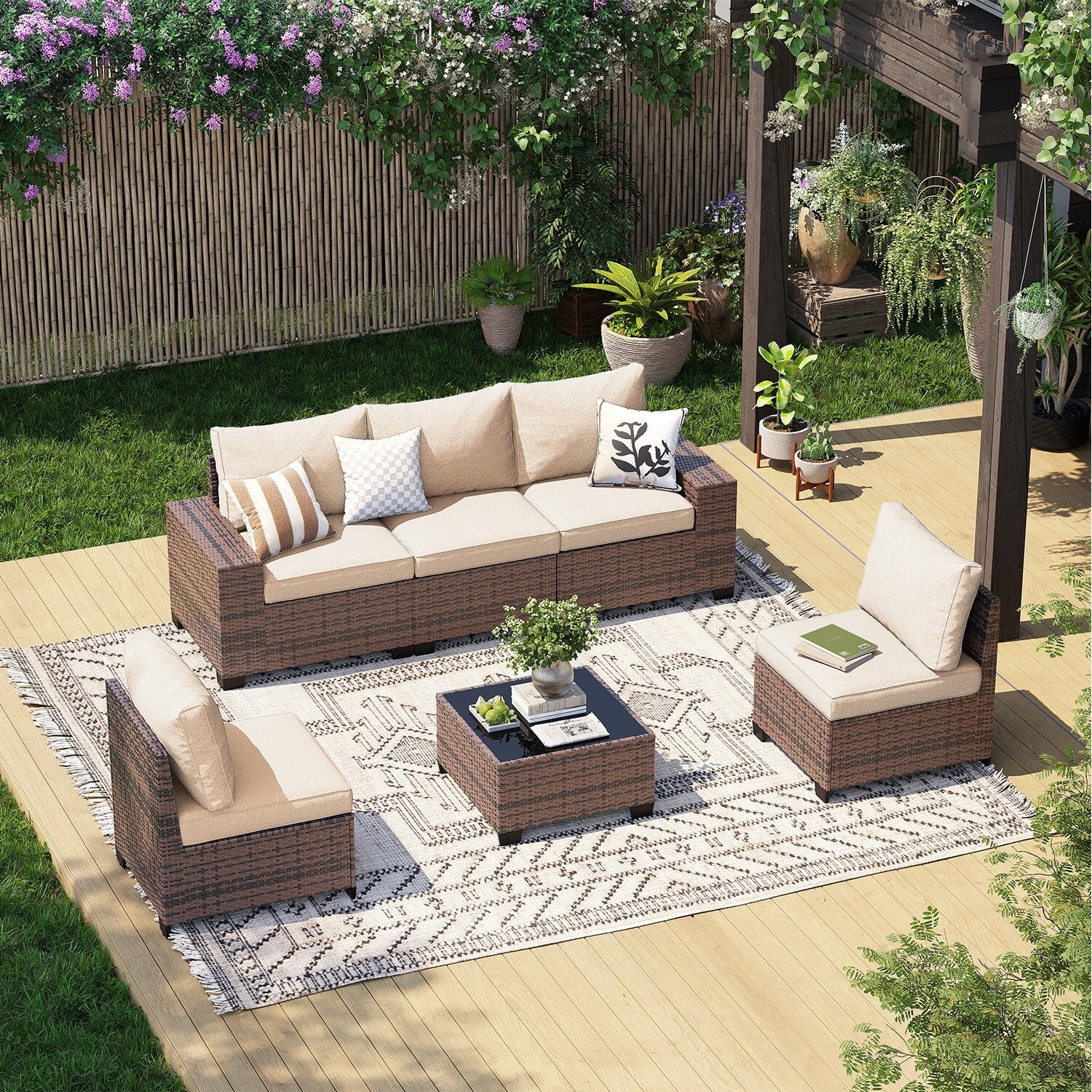 Patio Furniture Set , Outdoor Sectional Sofa Set