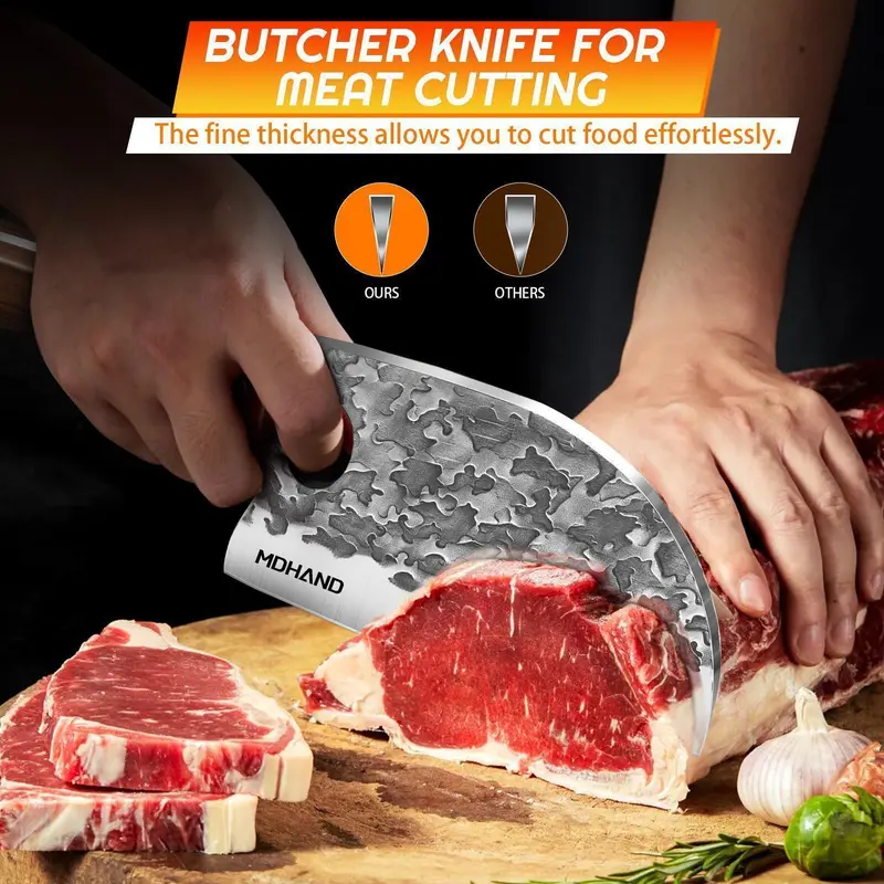 🔥 Special Offer — 14-Piece High-Carbon Stainless Steel Kitchen Knife Set with Wooden Handles & Accessories 🔪