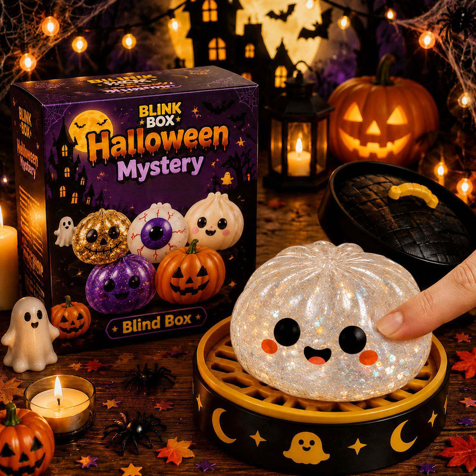 🎁Crack Open the Surprise!✨Expressive Dumpling Squishy - Blind Box, Mysecret Bun Fidget Toy🎉