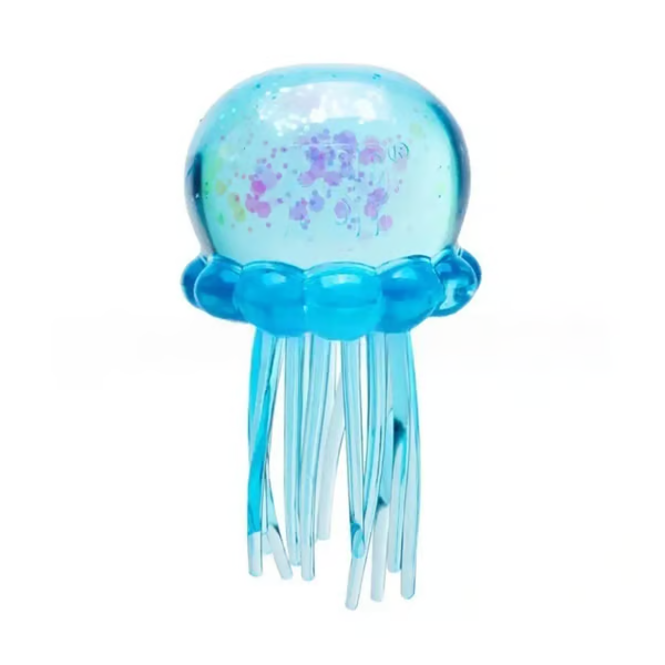 🐣EASTER SALE 59% OFF! ✨ Cute Glitter Jellyfish Squishy, Easter Basket Stuffer for Kids