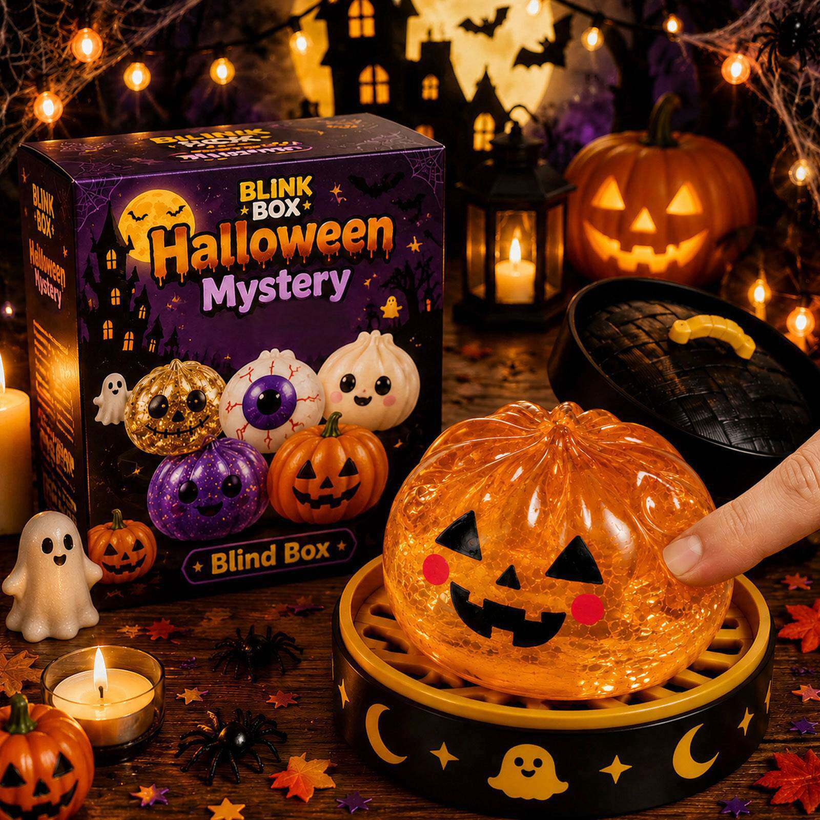 🎁Crack Open the Surprise!✨Expressive Dumpling Squishy - Blind Box, Mysecret Bun Fidget Toy🎉