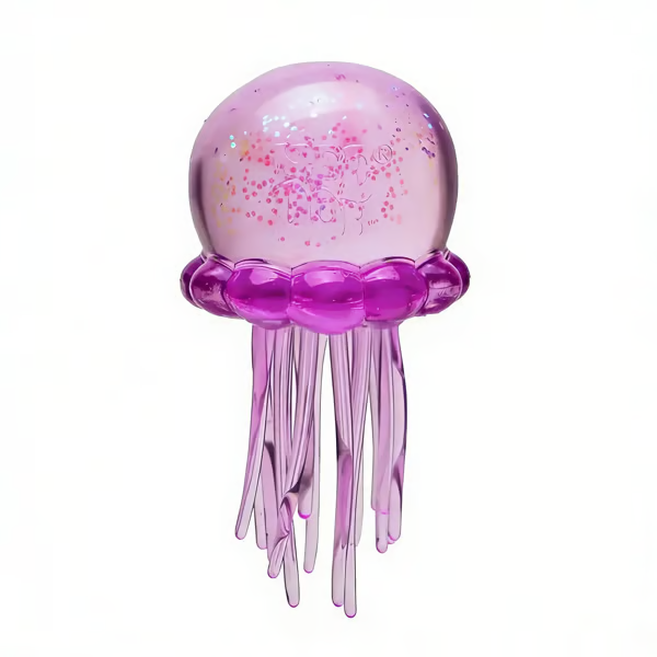 🐣EASTER SALE 59% OFF! ✨ Cute Glitter Jellyfish Squishy, Easter Basket Stuffer for Kids