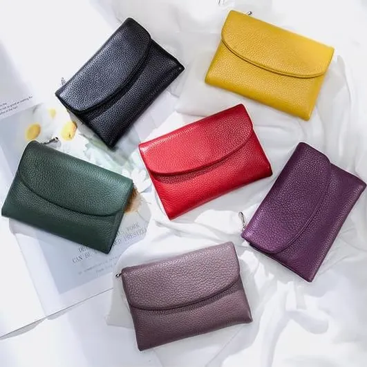 🔥⏰Unisex Pebble Real Leather RFID Wallet🔥