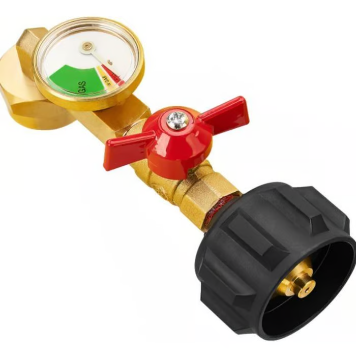 ✨This Week's Special Price $16.99💥 Top-Rated Propane Refill Elbow Adapter with Tank Gauge