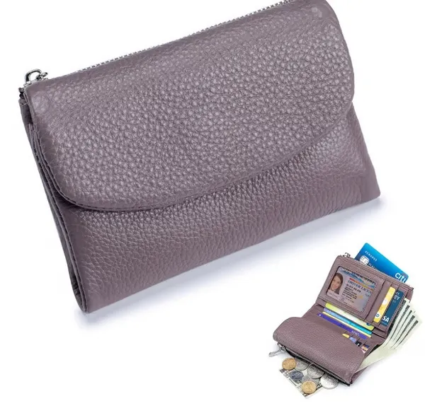 🔥⏰Unisex Pebble Real Leather RFID Wallet🔥