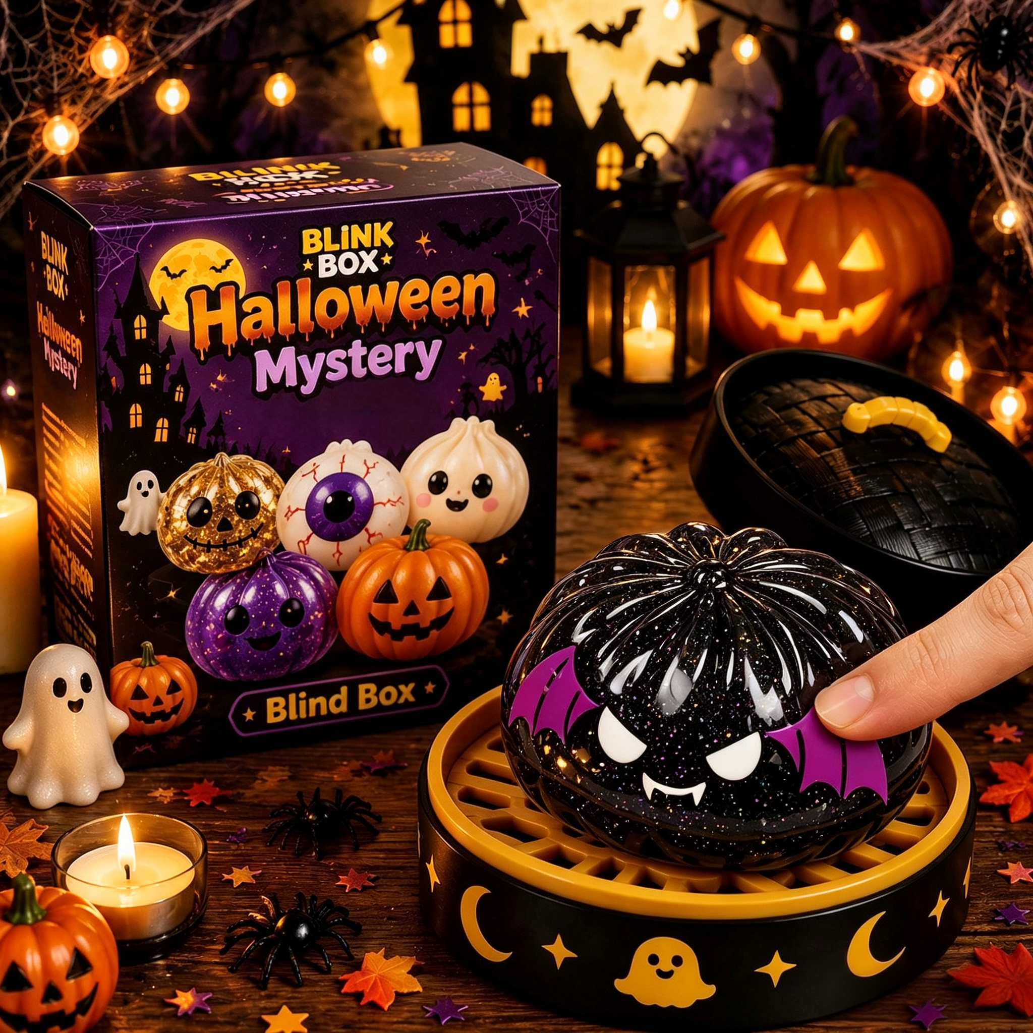 🎁Crack Open the Surprise!✨Expressive Dumpling Squishy - Blind Box, Mysecret Bun Fidget Toy🎉