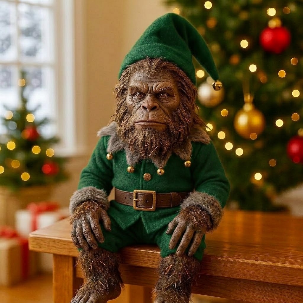 Bigfoot Elf on the shelf