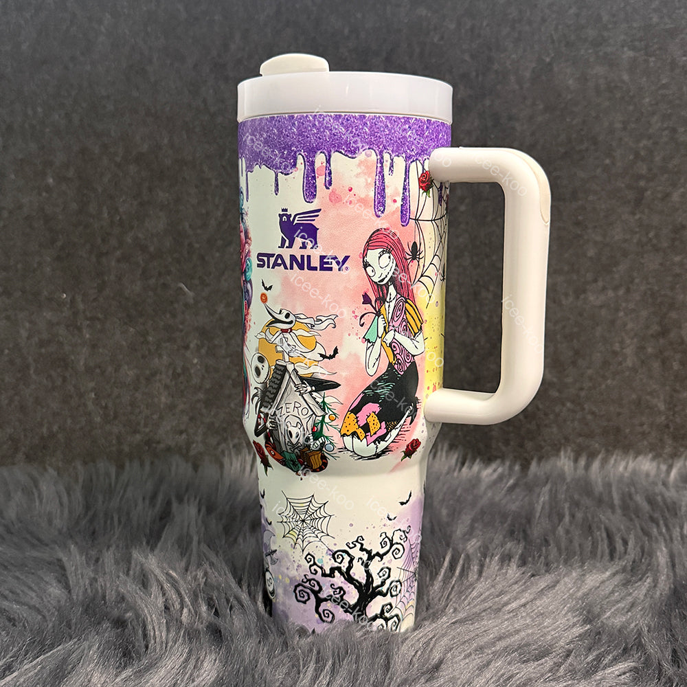 Eunice Sally x Jack Skellington 40oz Tumbler