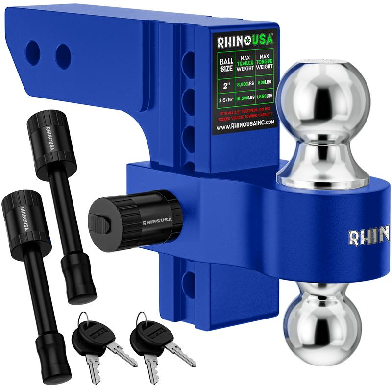 Adjustable 2-Inch Trailer Hitch Drop Receiver Aluminum