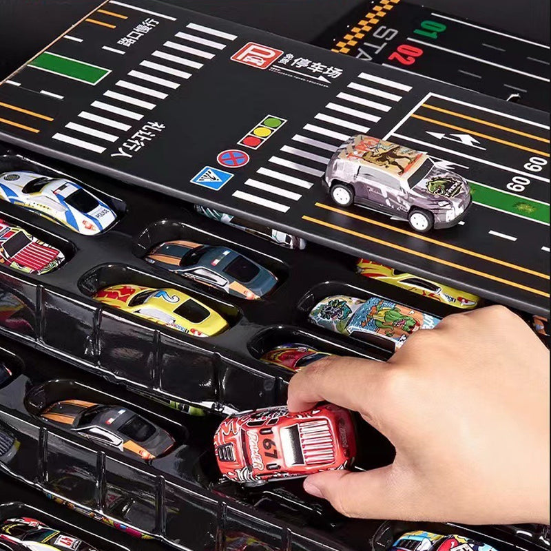 🔈🔈50% OFF! ✨ 48 Mini Cars with Built-in Garage - Interactive Play with Sound Effects and Race Track for Kids 🚗🎪