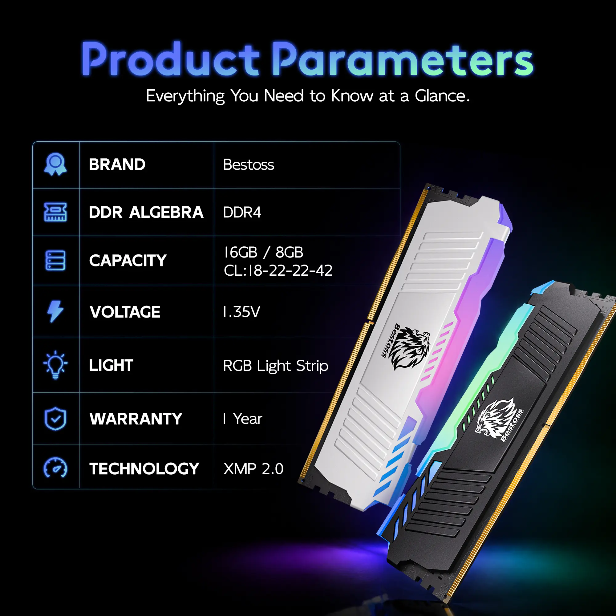 ⚡️Clearance sale⚡️RGB DDR4 3200MHz Desktop RAM