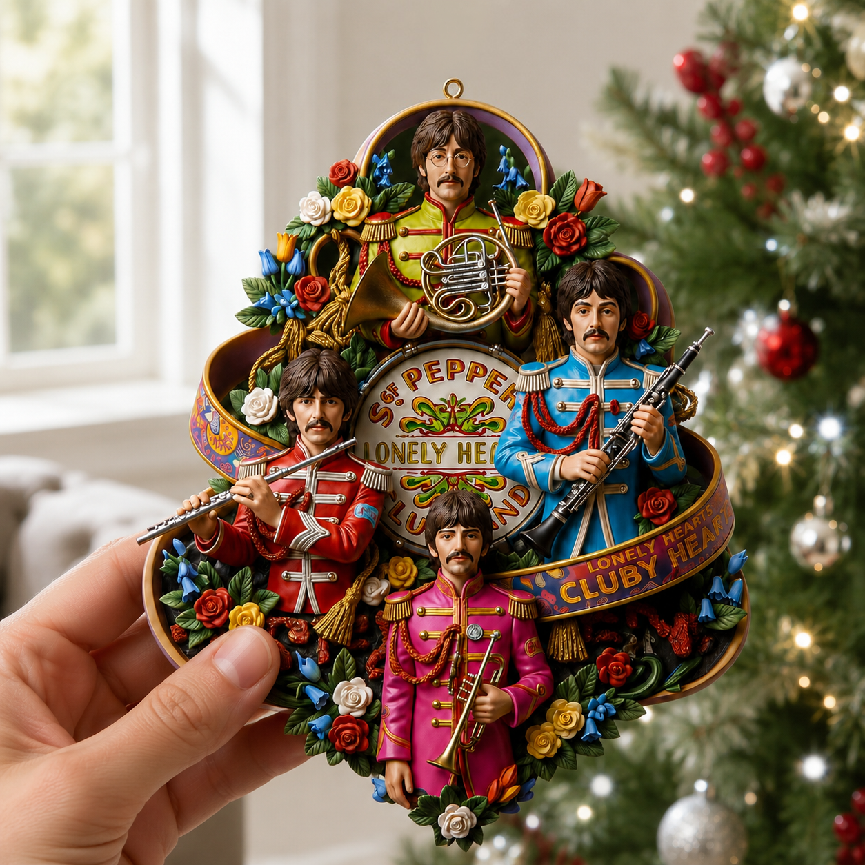 Sgt. Pepper’s Lonely Hearts Club Band Rock Legends Christmas Ornament