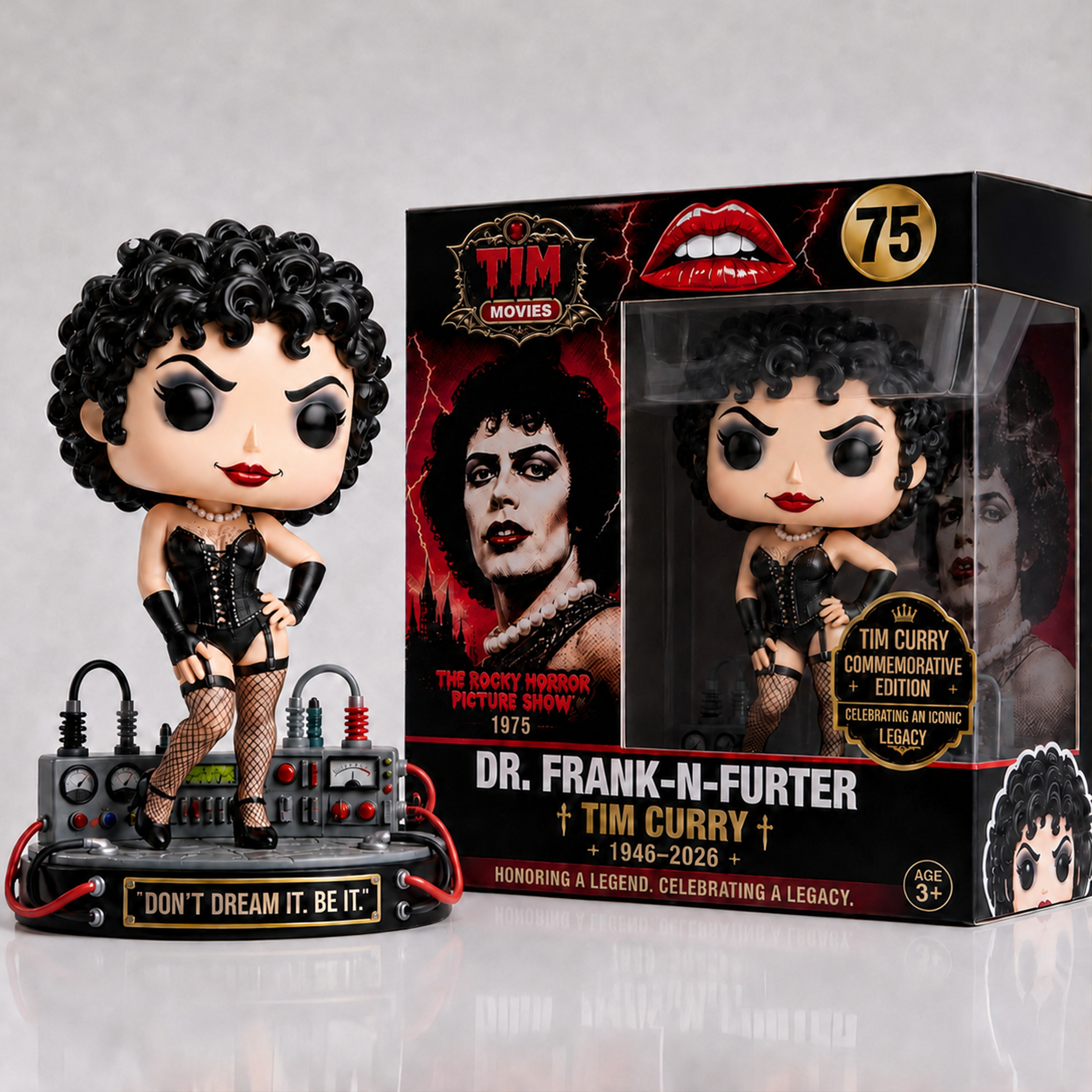 Tim Curry Dr. Frank-N-Furter 1946–2026 Memorial Collectible Figure