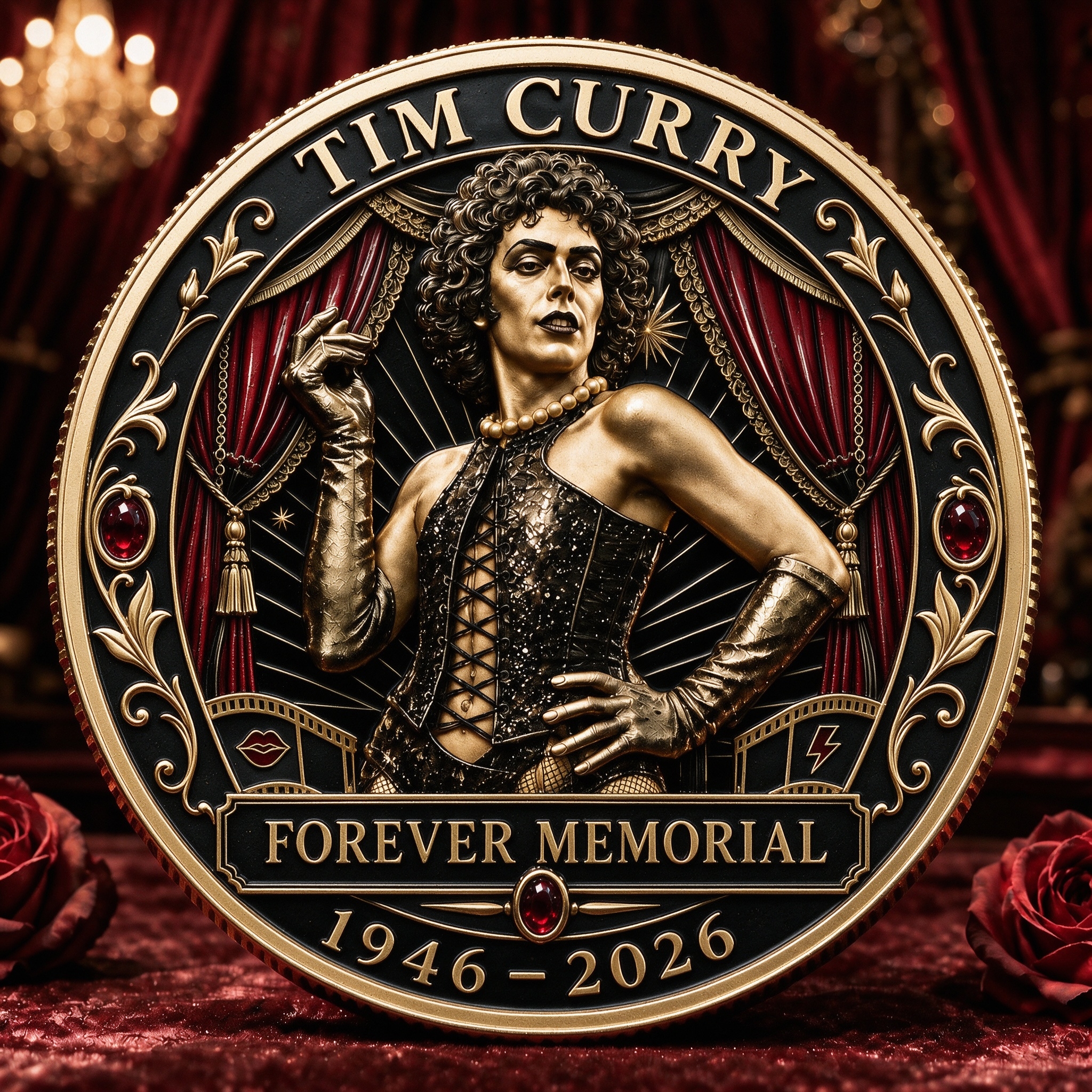 Tim Curry Dr. Frank-N-Furter 1946–2026 Memorial Collector Coin