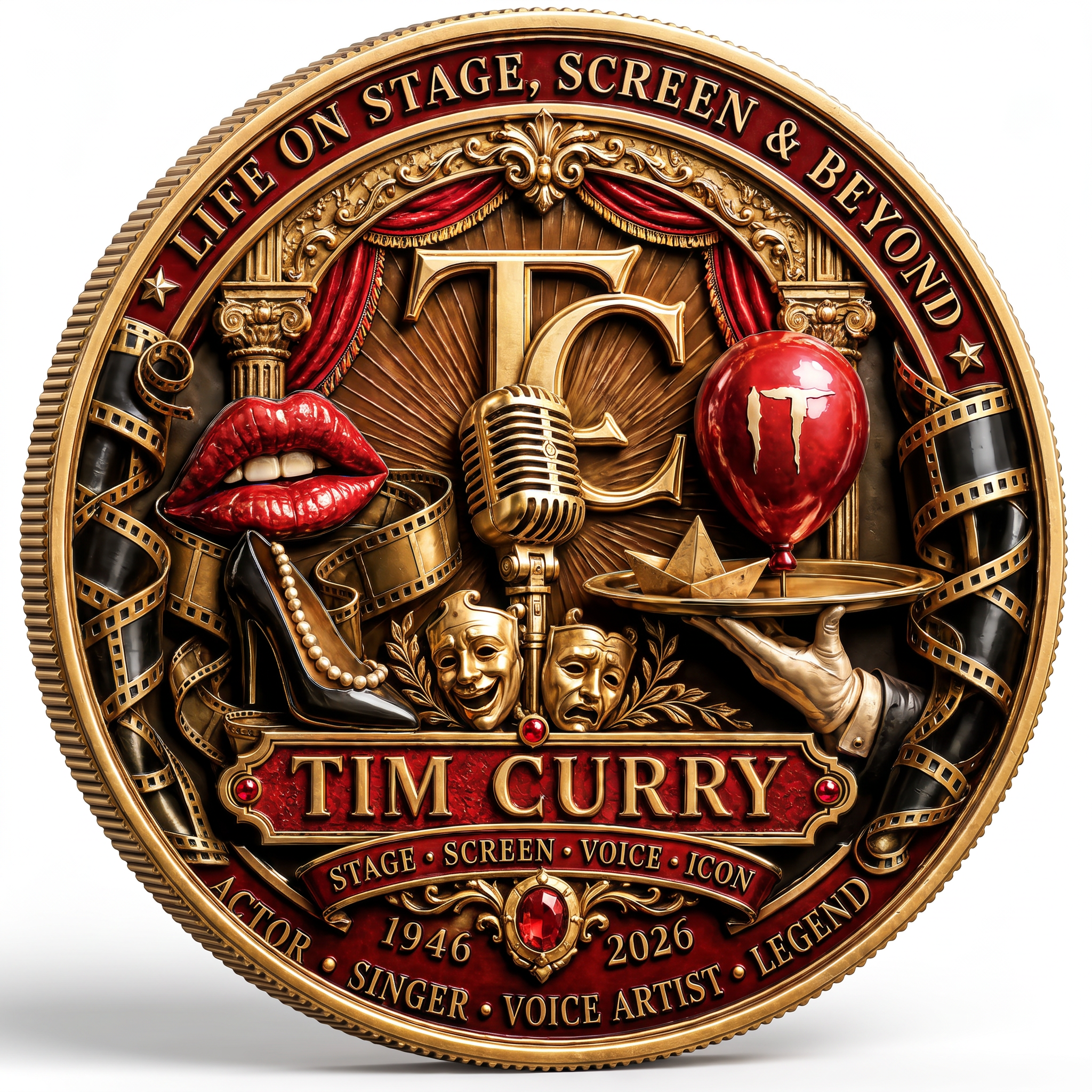 Tim Curry A Legend of a Thousand Faces Commemorative Coin