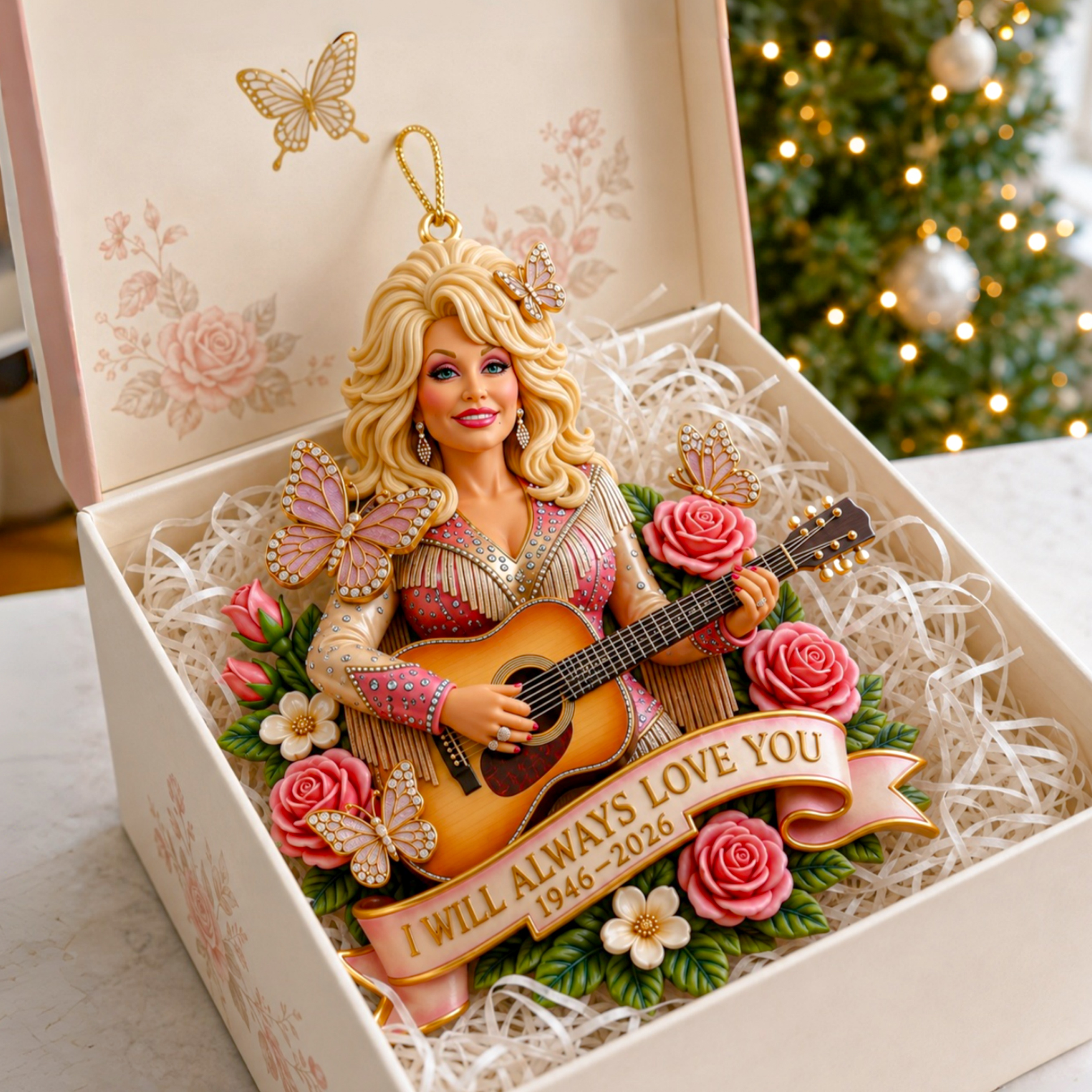 Dolly Parton I Will Always Love You Christmas Ornament